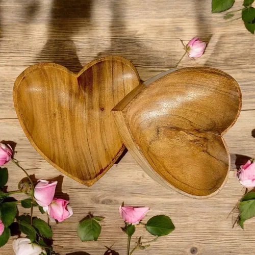 Vista 5 de Tazón para servir para el hogar, cocina, frutas, ensaladas, papas fritas, salsa/multipropósito/hecho a mano/madera natural de mango / madera natural