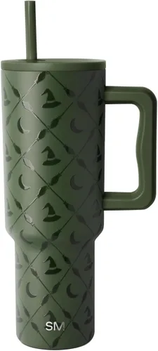 Vista 23 de Simple Modern Halloween Signature Voyager Vaso térmico de café de viaje de 16 onzas con tapa de 360° Regalos para mujeres y hombres Taza