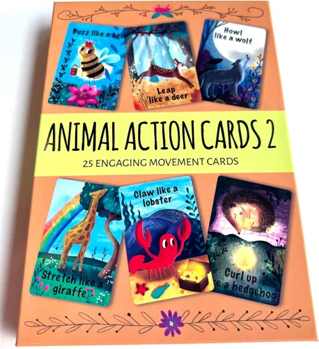 Vista 10 de Tarjetas de acción de animales de mango creativo (tarjetas de acción animal 1)