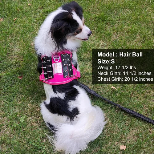 Vista 4 de Arnés táctico para perro, chaleco reflectante sin tirones, chaleco táctico para perro de trabajo, chaleco de servicio para perro, chaleco