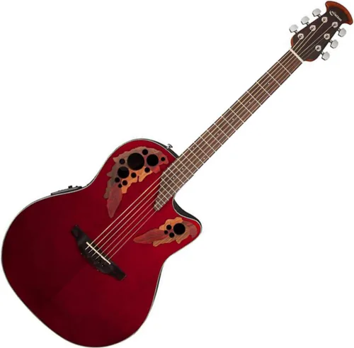 Vista 2 de Ovation CE44L-5 Elite Guitarra Acústica-Eléctrica, Negro