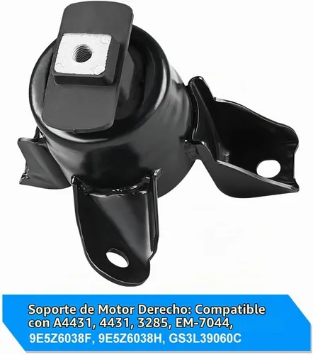 Vista 2 de Reemplazo de montaje del motor del motor derecho para Ford Fusion 2.5L 3.0L