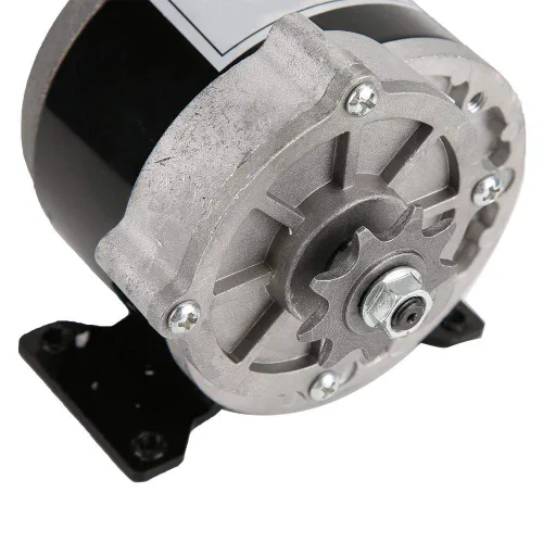Vista 9 de Motor eléctrico de reducción de engranajes de 12 voltios, motor eléctrico de 12 V 250 W, motor de cepillo de reducción de engranajes de CC