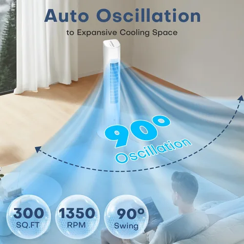 Vista 7 de Aire acondicionado portátil sin ventanas, enfriador de aire evaporativo de 35 pulgadas con 3 velocidades, control remoto y táctil de 25 pies