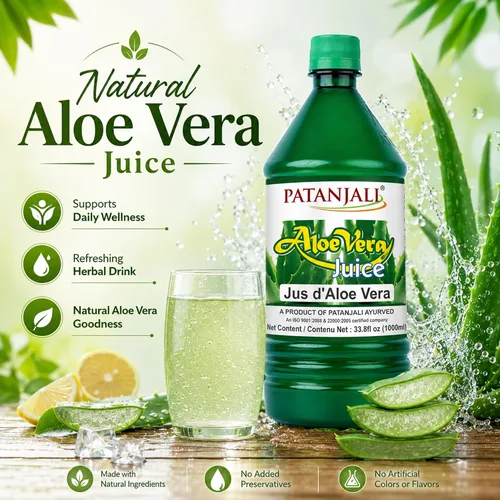 Vista 5 de Patanjali Jugo de Aloe Vera 1L / 33.81 fl oz