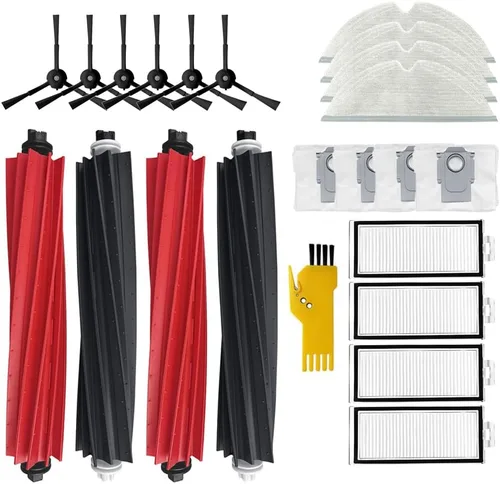Vista 6 de Kit de accesorios para Roborock S5 S6 S50 E25 E20 E35 Xiaomi Mi Robot Xiaomi Mijia Piezas de repuesto de vacío robótico Cepillo principal y cepillo