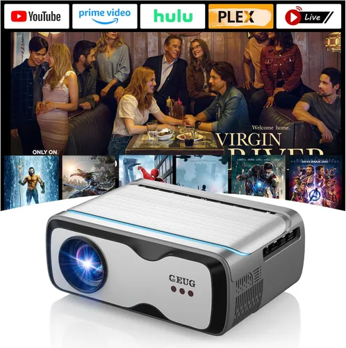 Vista 11 de Proyector de Alta Luminosidad 1800 ANSI Lumens, HDR10+, Soporte 4K, WiFi6 y Bluetooth, Smart Android TV con Aplicaciones, HDMI/USB