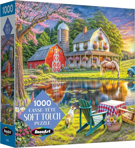 Vista 8 de RoseArt - Soft Touch - Farmer's Market - Rompecabezas de 1000 piezas para adultos