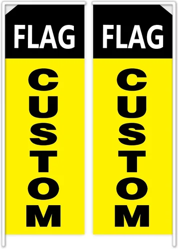 Vista 9 de Banderas publicitarias personalizadas con plumas para negocios al aire libre, pancartas y letreros personalizados (solo bandera) para exteriores