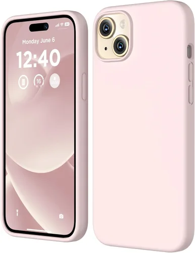 Vista 13 de Compatible con iPhone 15, funda de silicona líquida, funda protectora de cuerpo completo a prueba de golpes [forro de microfibra suave], funda Azul