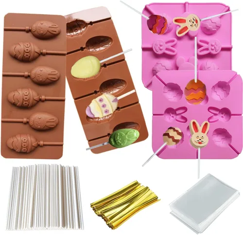 Vista 8 de 2 moldes de silicona para árbol de Navidad, 6 cavidades antiadherentes para árbol de Navidad, moldes para pastel de chocolate, para hacer dulces