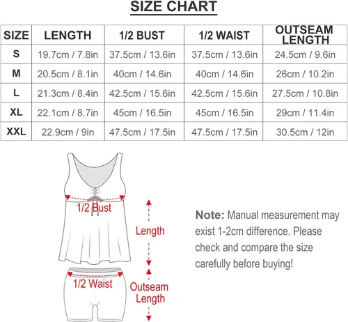 Vista 8 de Omichic Modest Tankini Swimsuits for Women Two Piece Bathing Suits Floral Print Tank Top with Boyshorts