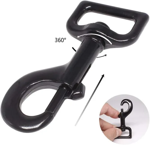 Vista 3 de Correa para perro resistente, 2 asas con asa de tráfico acolchada para control adicional, 6 pies de largo, perfecta para perros medianos a grandes