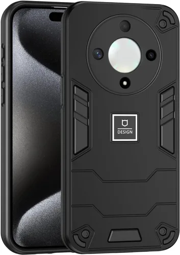 Vista 348 de Funda compatible con Redmi A1, compatible con Redmi A2 2 en 1 [PC dura + TPU], funda de teléfono negra