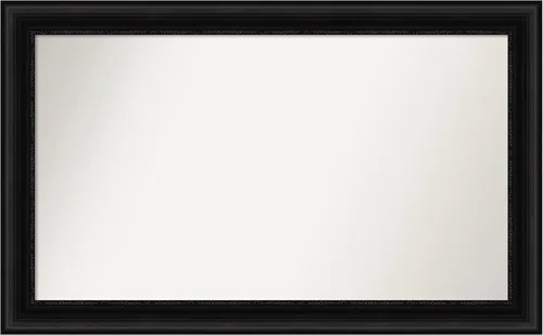 Vista 621 de Amanti Art Espejo personalizado, espejo de baño negro puente, espejo de pared o espejo de tocador de baño sobre el fregadero (26 x 26 pulgadas)