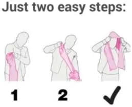 Vista 3 de RainScarf la única bufanda a la moda que se transforma en impermeable, talla única , Gris