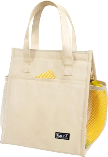 Vista 36 de Bolsa de Almuerzo Aislada para Mujeres, Bolsas de Almuerzo Pequeñas de 6.75L con Múltiples Bolsillos, Bolsa Térmica Reutilizable para Trabajo