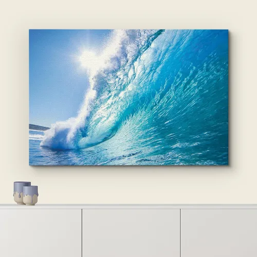 Vista 3 de Juego de lienzos para el hogar, con hermoso paisaje, para decoración de pared, arte modera., 12" x 18