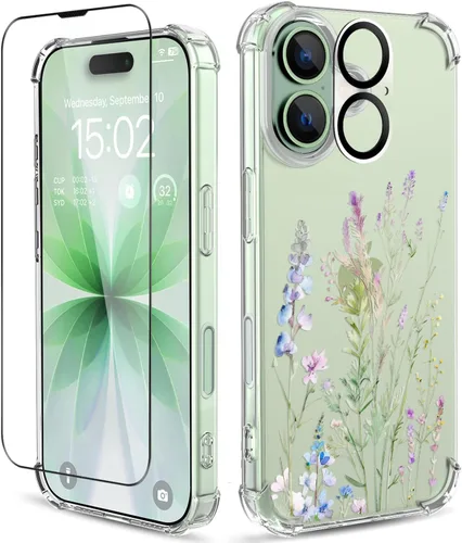 Vista 37 de Funda para iPhone 13 y iPhone 14 (6.1 pulgadas), funda protectora delgada de poliuretano termoplástico suave a prueba de golpes, bonito