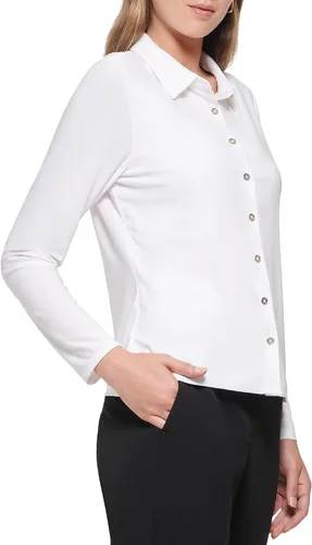 Vista 3 de Tommy Hilfiger Top de trabajo suave de manga larga para mujer