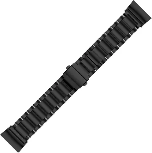 Vista 6 de Maxjoy Bandas de carga compatibles con Fitbit: Correa de metal Charge 4/3 SE, repuesto de correa de pulsera de acero inoxidable, tamaños