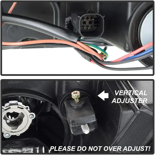 Vista 5 de ACANII - Para Chevy Colorado Pickup Truck 2015-2022 LED Tubo Negro Proyector Faros Delanteros, Conductor y Pasajero