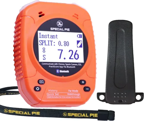Vista 10 de Indesign Shot Timer with Belt Clip - 2025 Upgraded Shot Timer for Shooting Competition, Bluetooth Connect, Ideal for IPSC, IDPA, USPSA Negro