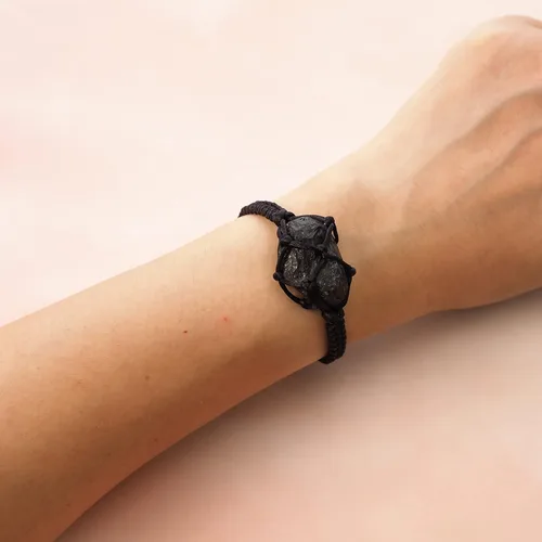 Vista 5 de BOHO GARDEN Pulseras de cristal curativo cuentas con piedra preciosa real, cuerda ajustable