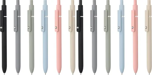 Vista 10 de LINFANC Paquete de 12 bolígrafos de gel lindos, bolígrafo de tinta de gel retráctil de secado rápido, bolígrafos de gel de bola rodante de punta