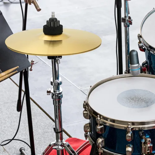 Vista 7 de Crash Cymbal: Platillo de latón de 8 pulgadas para kit de batería - Sonido nítido y fuerte para bateristas profesionales y aficionados
