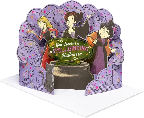 Vista 5 de American Greetings Hocus Pocus - Tarjeta desplegable de Halloween (magia pura)