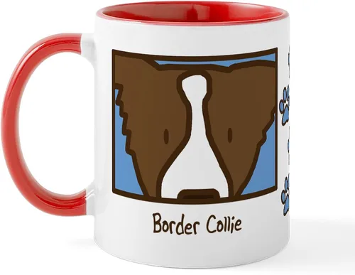Vista 11 de CafePress Anime Brown Border Collie Mug 11 oz (325 ml) Ceramic Coffee Mug
