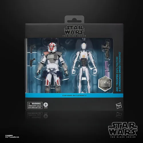 Vista 2 de STAR WARS The Black Series ARC Trooper (Infiltrator) y Commando Droid (entrenamiento), Battlefront II - Figuras de acción coleccionables prémium