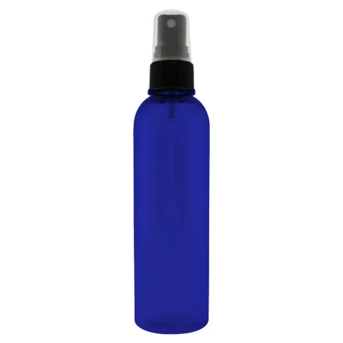 Vista 3 de GreenHealth Botella de plástico transparente de 2 fl oz con tapa de spray negra (individual)