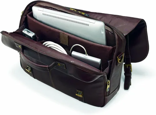 Vista 5 de Samsonite Colombian Leather Flap-Over Messenger Bag
