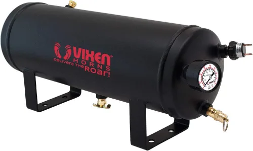 Vista 2 de Vixen Horns Tanque de bocina de 1.5 galones (5.6 litros) con compresor de 200 PSI a bordo/kit de sistema 12V VXO8315B