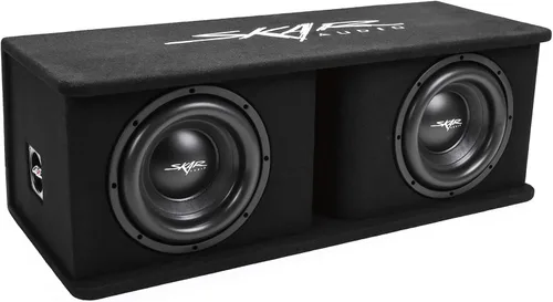 Vista 8 de Skar Audio Caja de subwoofer ventilada de la serie SDR con carga dual de 8 pulgadas y 1400 W SDR-2X8D4