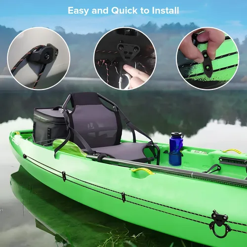 Vista 6 de Kit de carro de anclaje para kayak, sistema de carro de anclaje para canoa de kayak