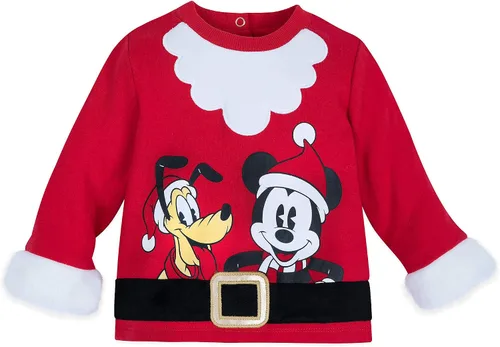 Vista 2 de Disney Mickey Mouse y Pluto Traje de Papá Noel Set para bebé Multi
