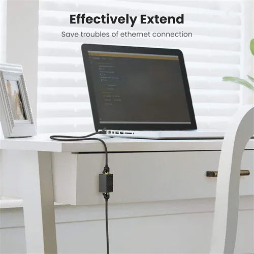Vista 3 de UGREEN Acoplador Ethernet de 1000 Mbps, paquete de 10, extensión de larga
