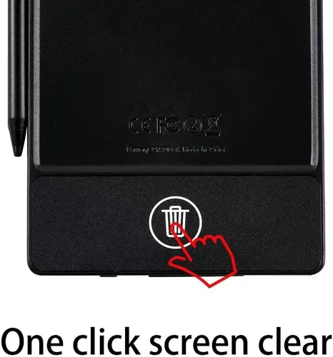 Vista 4 de Mini tableta de escritura LCD actualizada, almohadillas de dibujo electrónicas reutilizables borrables de 6.5 pulgadas, almohadilla para rascar