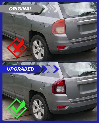 Vista 3 de AUTOONE - Para 2014 2015 2016 2017 Jeep Compass luces traseras de fábrica con bombillas, lado del conductor (LH)