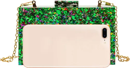 Vista 3 de LETODE Bolsos de mano de acrílico, bolso de plexiglás para mujer