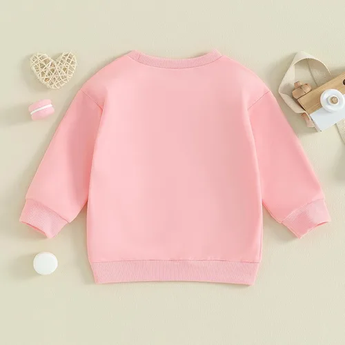 Vista 130 de Sudadera con cuello redondo para el día de San Valentín para bebé, niña, niño, para el día de San Valentín