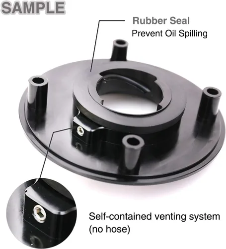 Vista 3 de Tapa de combustible de gas de liberación rápida CNC verde FCV compatible con KLE300 17-19 Z900 ABS 17-19 Z650 17-19 Ninja 400 18+ 2019 2020