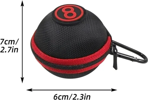Vista 3 de Scott Edward Billiard Cue Ball, Standard Table Practice Training Ball for America Pool Eight Balls 57.2mm/2.25in Diameter, Billiard
