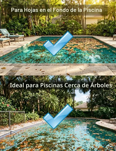 Vista 3 de Aspiradora robótica automática para piscinas, apertura de piscina resistente, entrada de succión ultra ancha de 360°, bolsa extragrande de 1.85