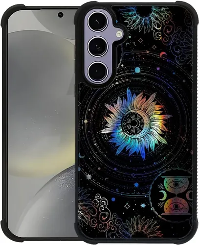 Vista 24 de ZHEGAILIAN Funda compatible con Samsung Galaxy S21, funda de vidrio orgánico para niñas, mujeres y hombres, diseño de cuatro esquinas, antiarañazos