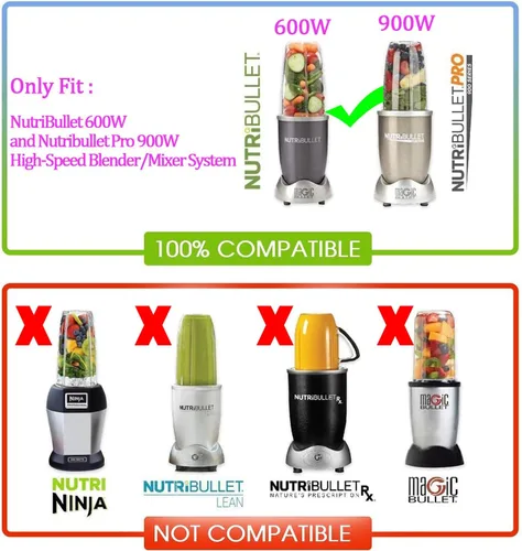Vista 2 de [ACTUALIZACIÓN] Piezas de repuesto para licuadora NutriBullet 600w 900w Blender