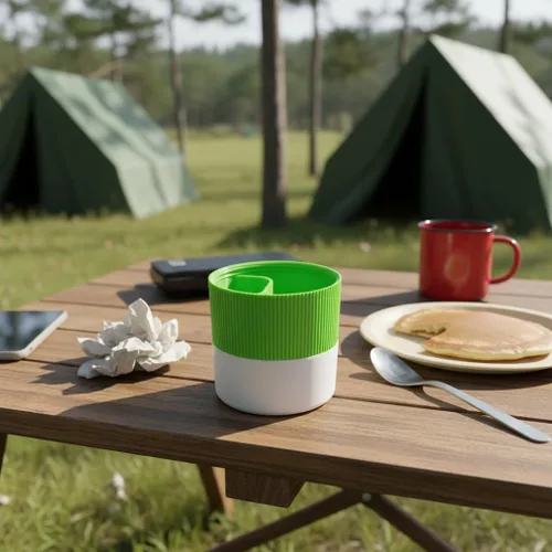 Vista 7 de Taza portátil acanalada de pistacho y semillas de girasol con compartimento de concha, práctico cuenco para aperitivos para pistachos, semillas